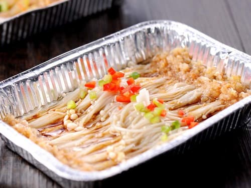 额济纳锡纸烤金针菇